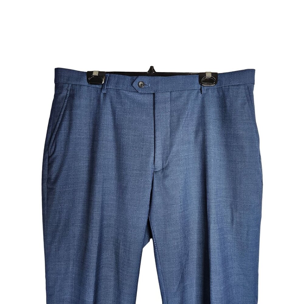Jos. A. Bank Men Wool Blend Slim Fit Traveler Tech Pants 40R (38R) Hemmed 30.5"L - Picture 3 of 8